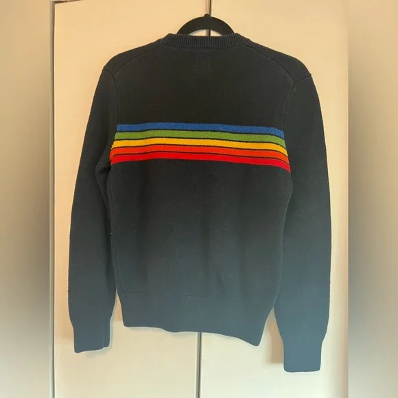 Aviator Nation / GAP Collab Navy Crewneck with Stripes - Small - Unisex - Picture 2 of 3